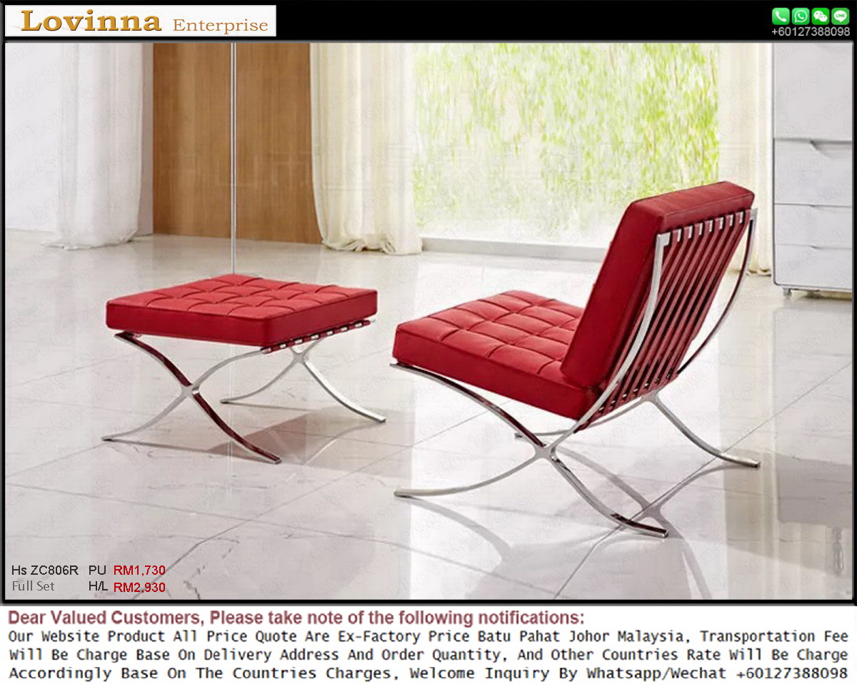barcelona chair ottoman lovinna