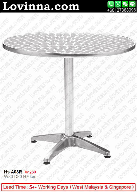 aluminum outdoor dining table 