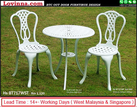 white wrought iron table and chairs