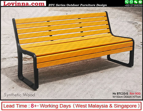 white outdoor bench