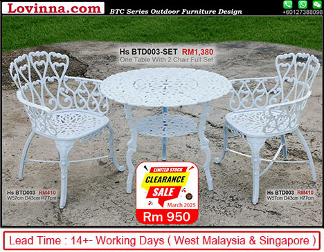 white colour garden chair And Table