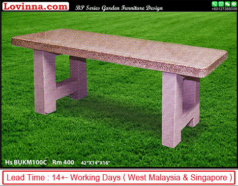 concrete look outdoor table 