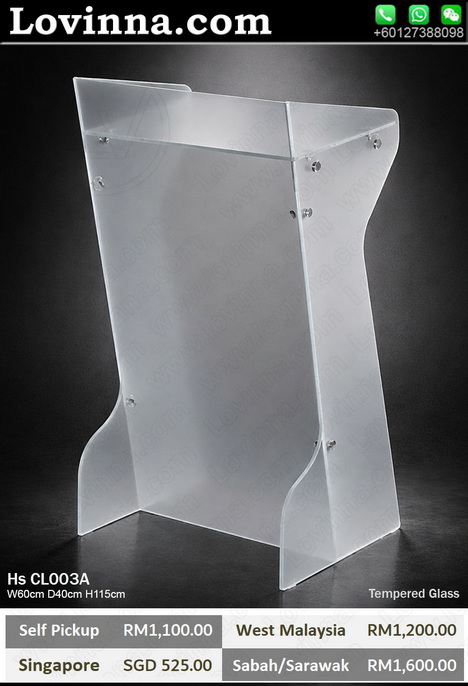 transparent acrylic rostrum for public speaking