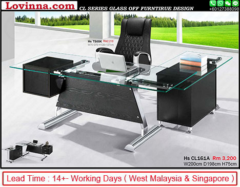 glass office table price
