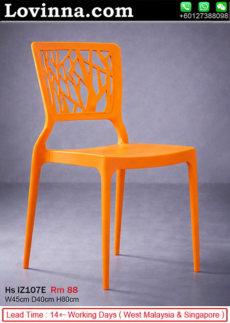 lightweight polypropylene chair modern dining and cafe seating