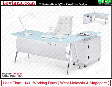 glass office desk amazon