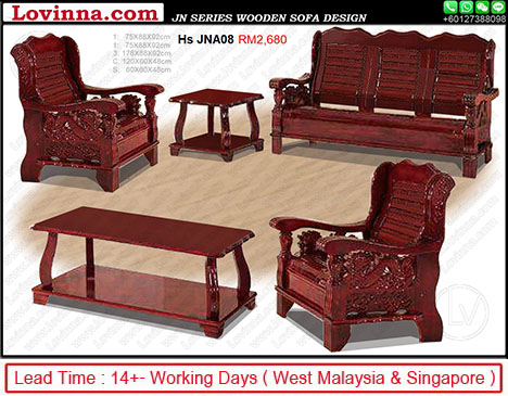 malaysian wooden sofa set