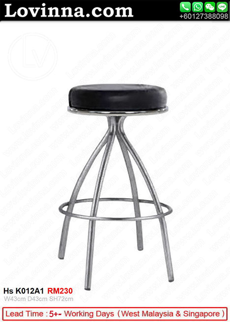 chrome and leather bar stools