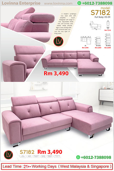 Premium fabric sofa