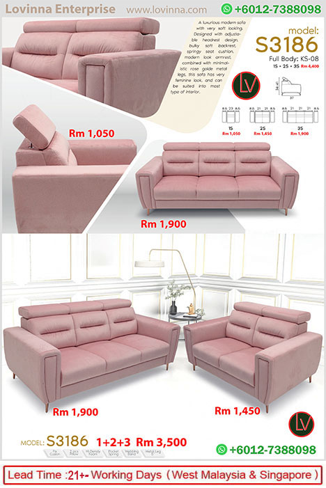 Scandinavian fabric sofa