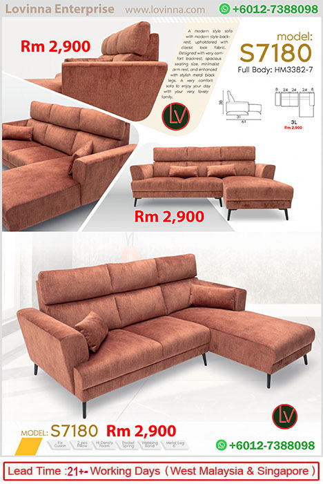 Large fabric sofa