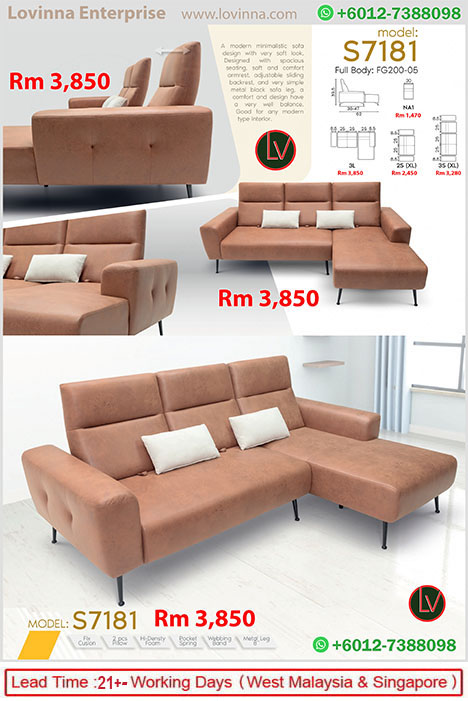 Soft fabric couch