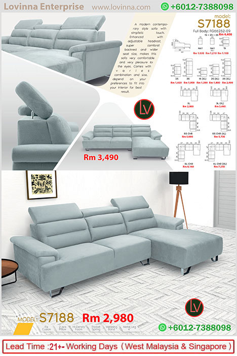 Fabric sofa for small spaces