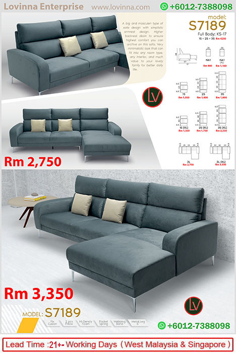Luxury home fabric sofa