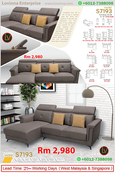 Fabric sofa set