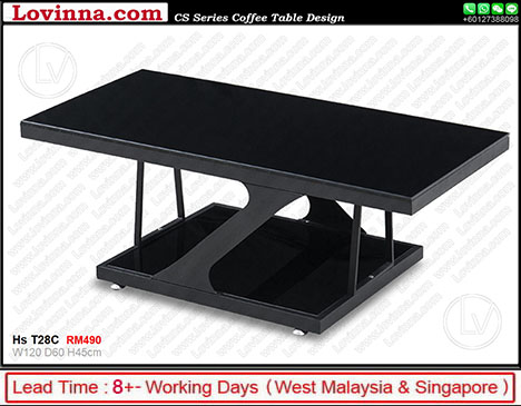 black color coffee table 
