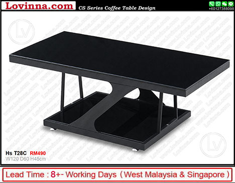 black color coffee table 