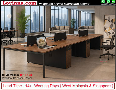 6 Seater Workstation