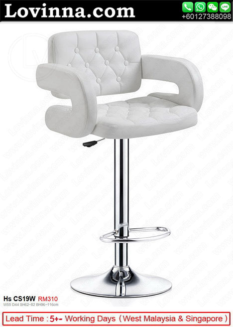 White bar stools