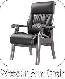 Wooden Arm Visitor Chair