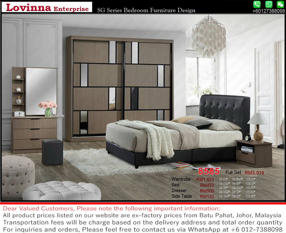 bedroom set with vanity  