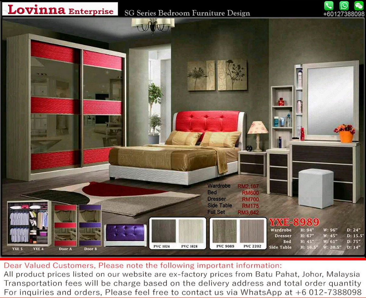 bed frame and nightstand set  