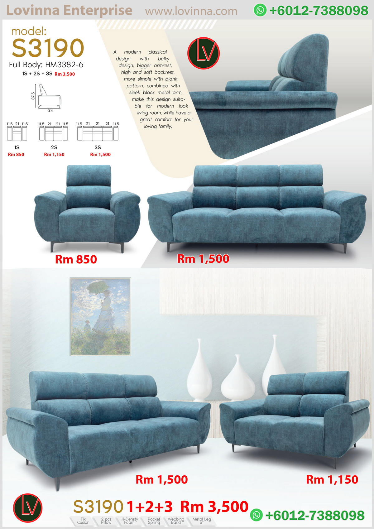 corner fabric sofa