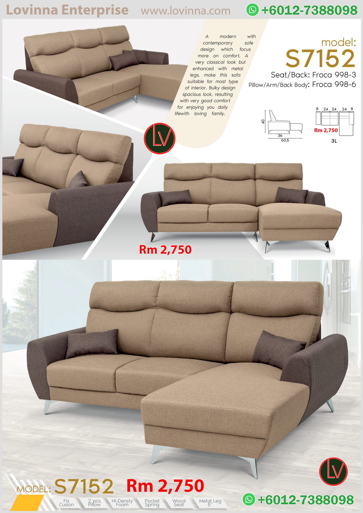 large L shape sofa