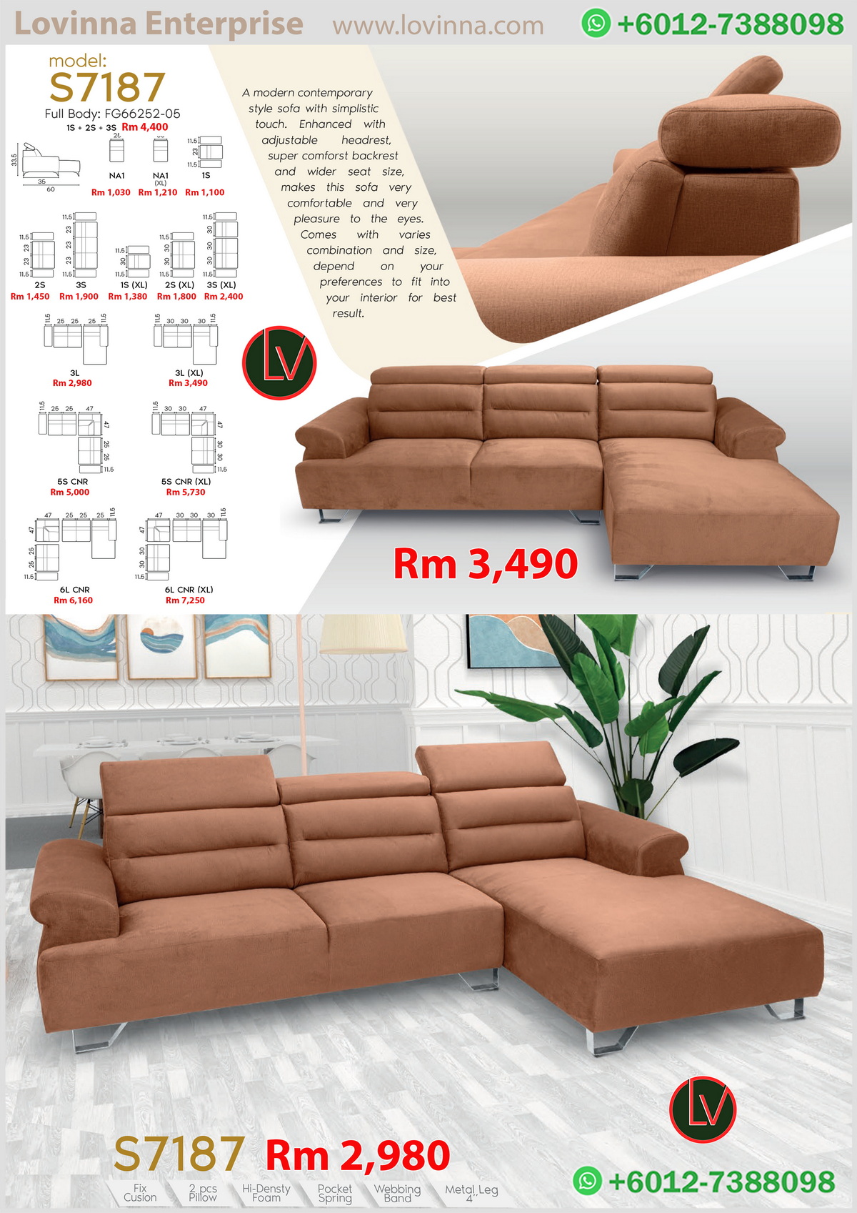 soft fabric sofa