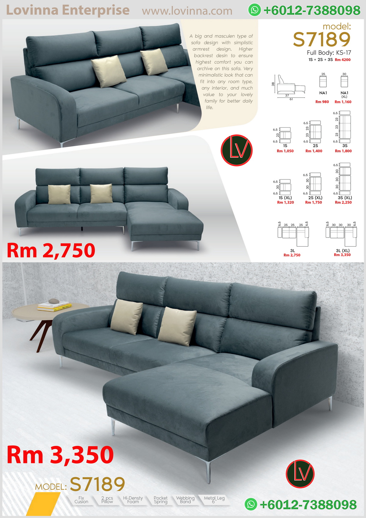 high-quality fabric sofa