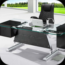 Glass Office Table