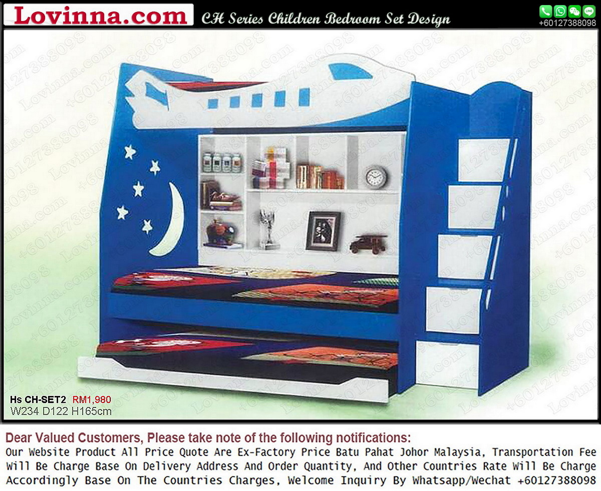 kids robot theme bedroom set  