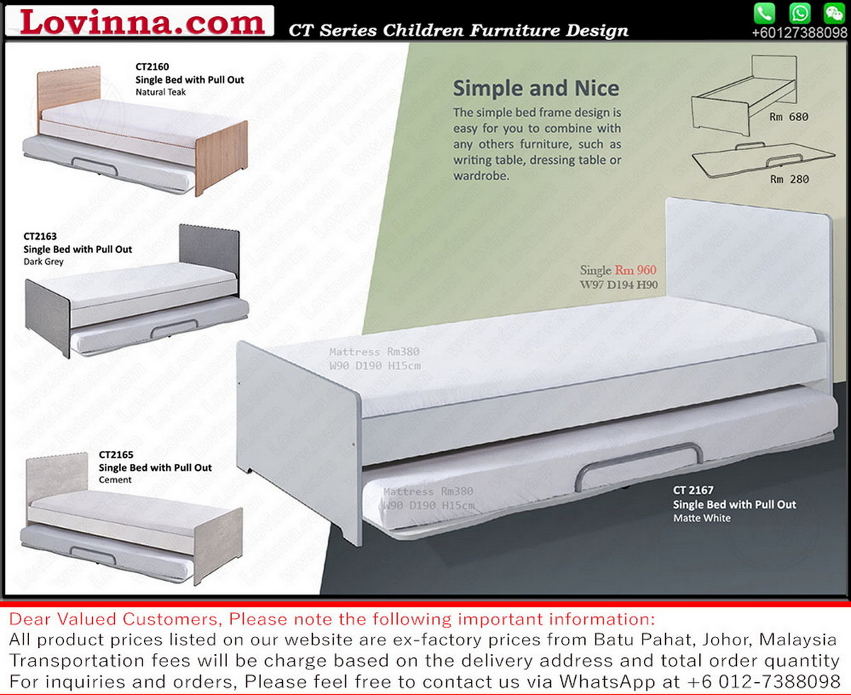 L-shaped kids bed set  