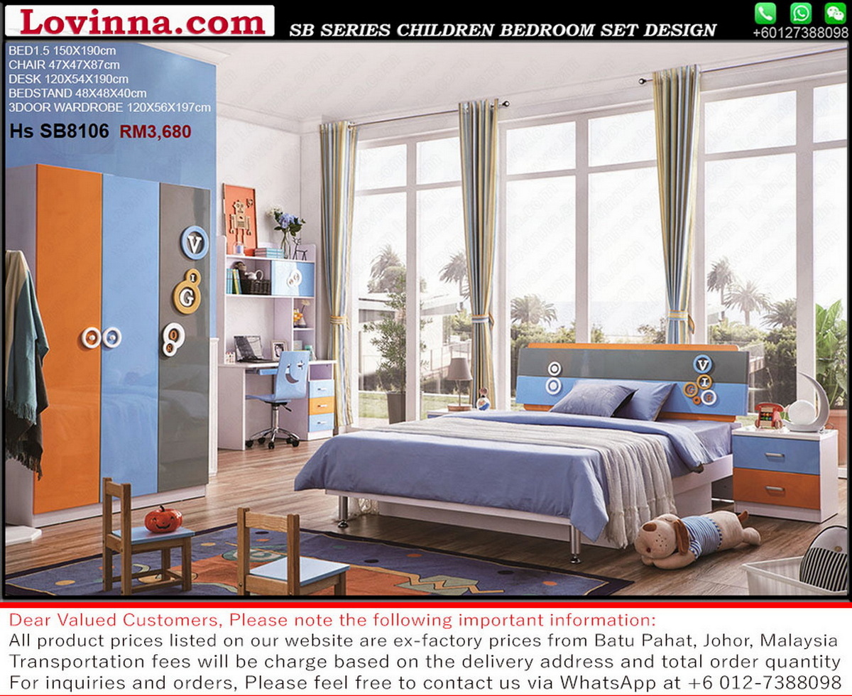 kids drawer chest and bed set  