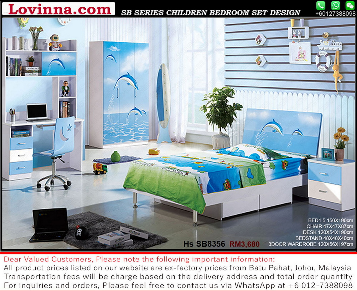 kids themed dresser and bed  