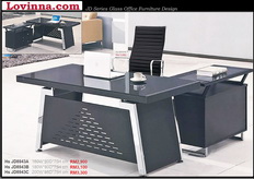 black glass corner desk