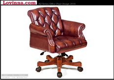 antique brown leather chair