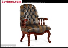 antique leather armchair