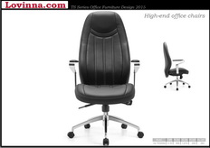 leather executive office chair high back