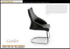 modern white desk chair