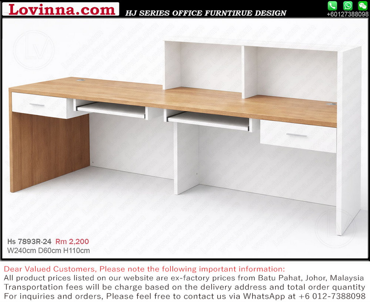 Elegant reception table with refined surface, perfect for reception and waiting areas