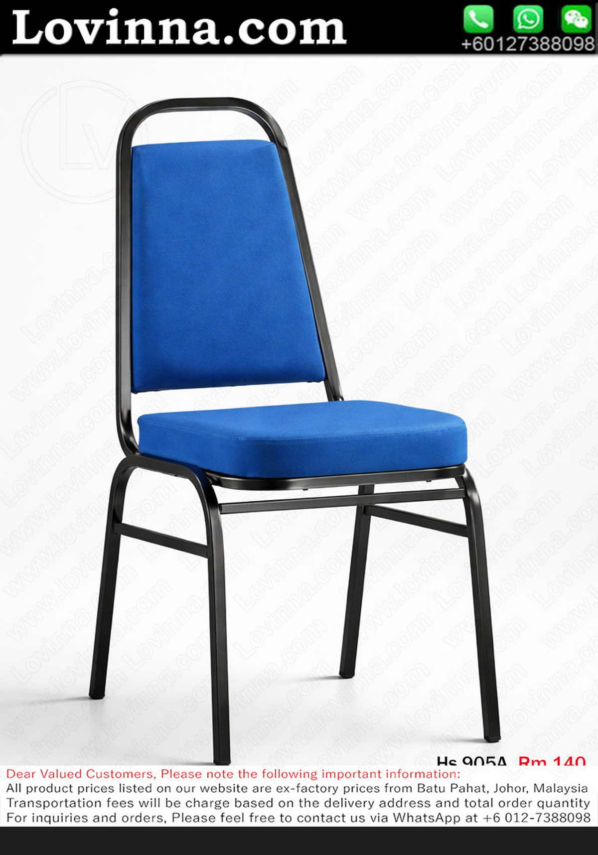 High-quality BANQUET CHAIR styled for formal gatherings and conferences, creating a neat and polished environment suitable for large-scale seating arrangements
