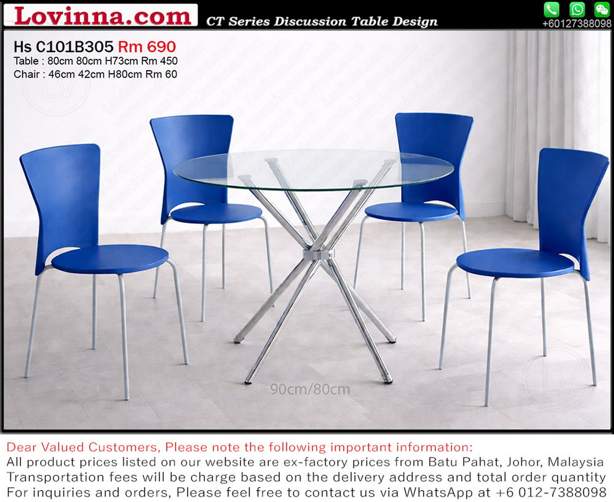 Contemporary discussion table setup in a quiet corner creating a focused and relaxed discussion space