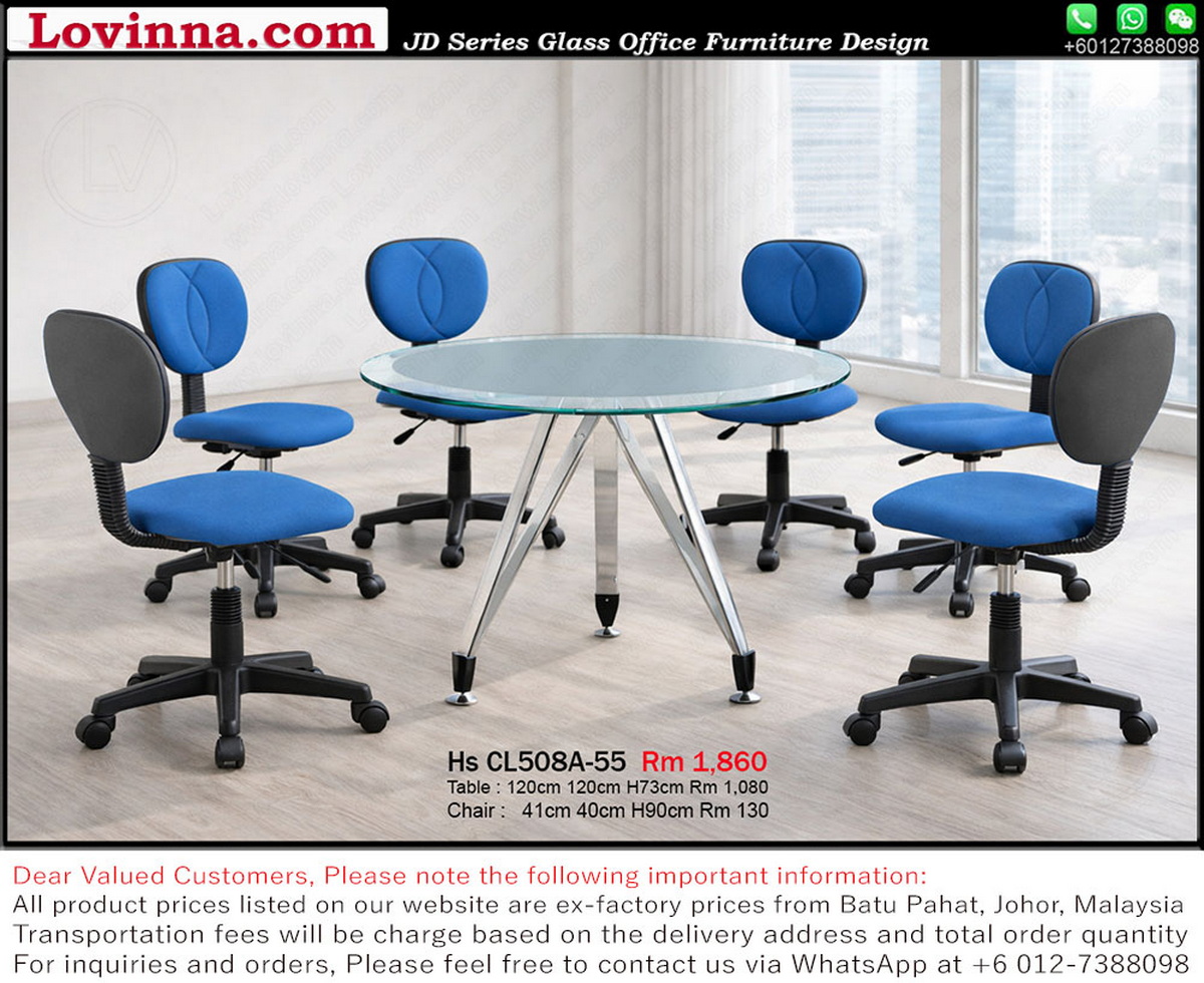 High-end discussion table styled in a bright office providing a relaxing environment