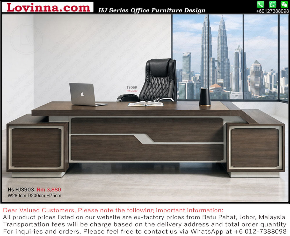 premium office desk with elegant form