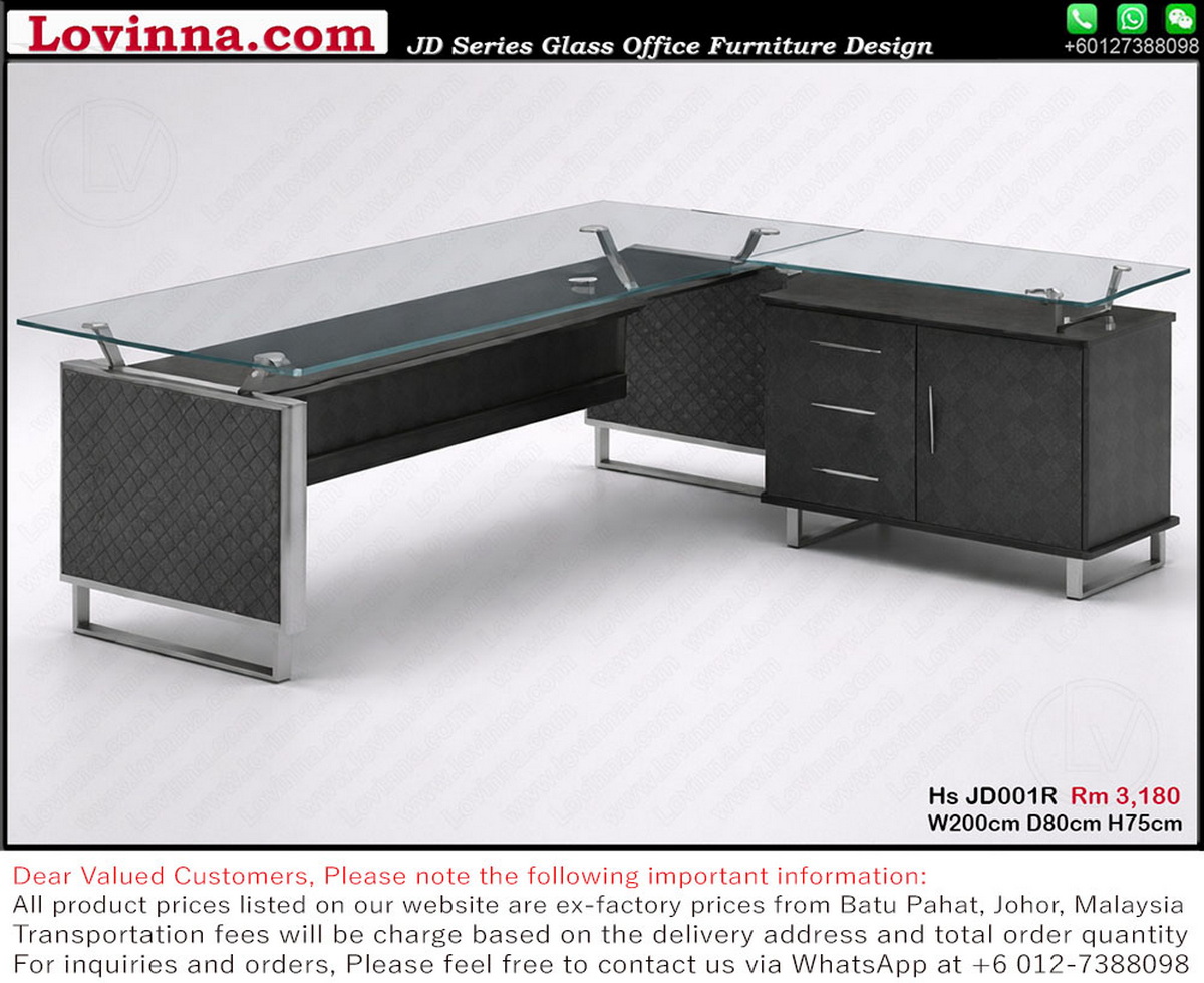 premium office desk with side return