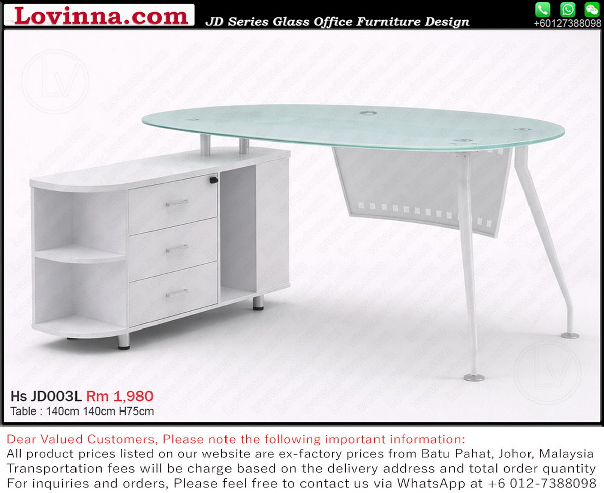 modern L desk for office workspace