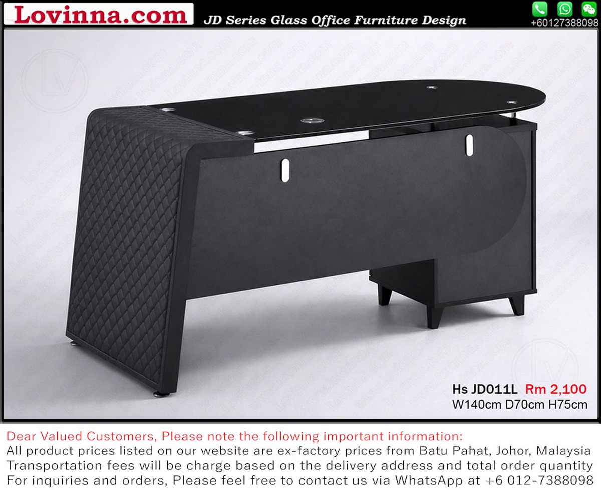 modern office desk with cable holes