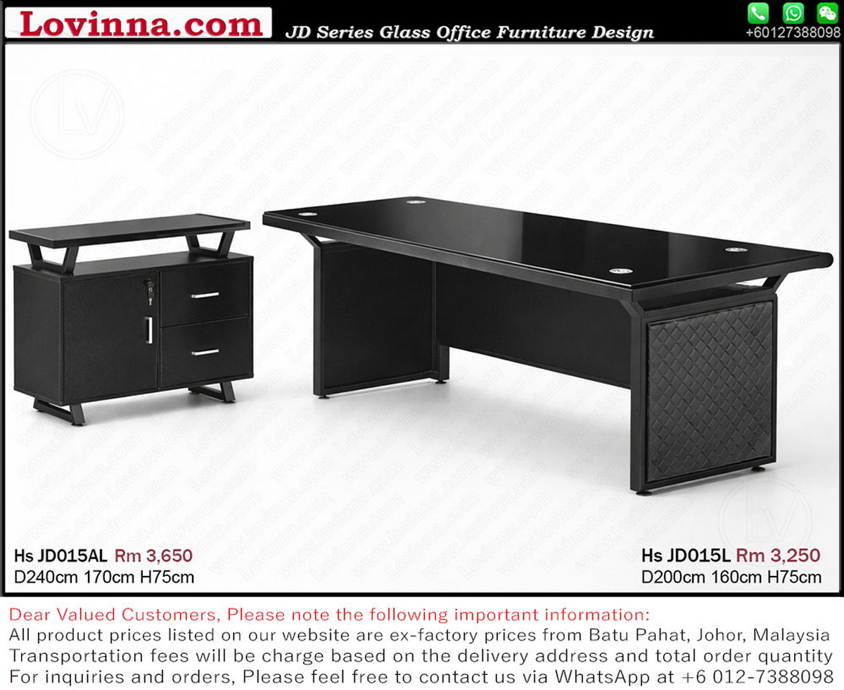 modern executive desk black finish