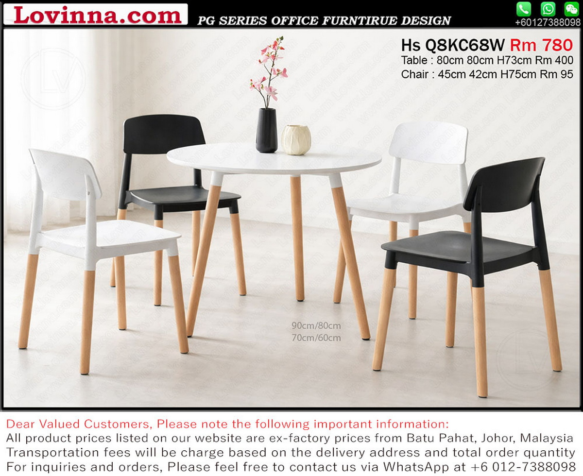 Elegant discussion table arrangement in a contemporary office reflecting a refined taste